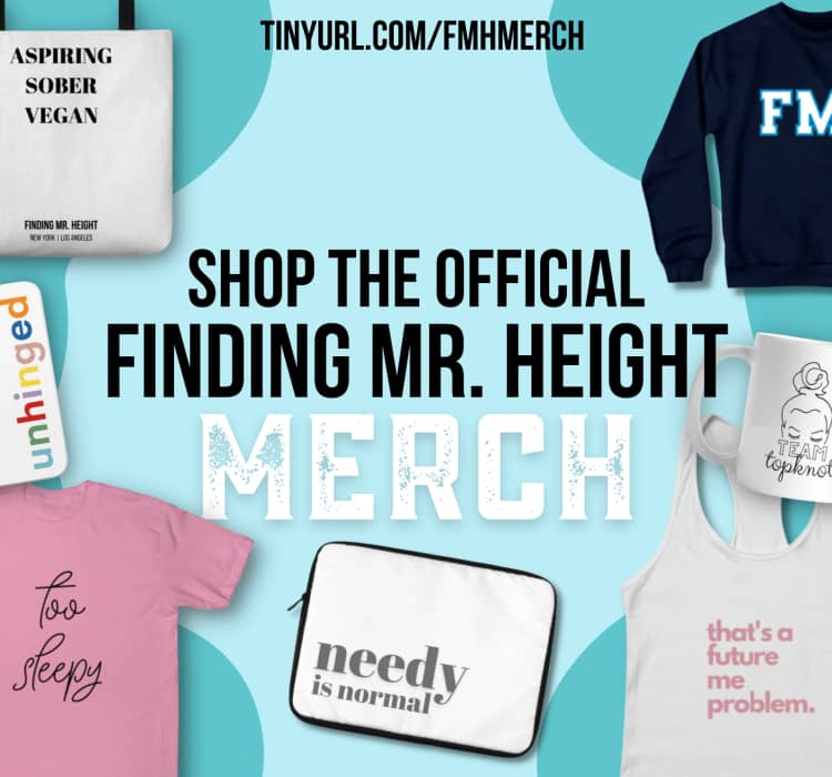 Graphic collage of FMH merch